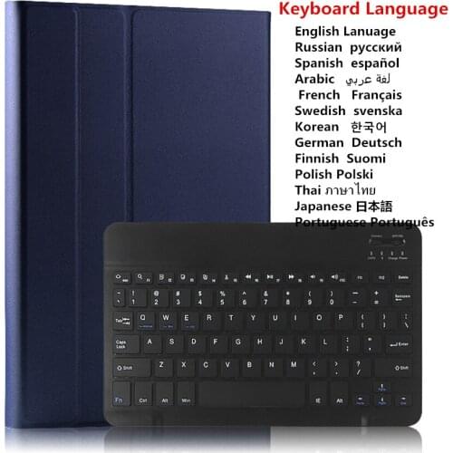 Bluetooth Keyboard Leather Case For iPad mini 5 Tablet Cover Removable Wireless Keyboard for iPad Mini 4 Case