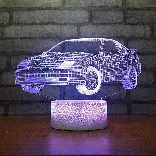 Creative Home Products Led 3d Night Table Lamps Acrylic Personality Lamp, Colorful Changeable Atmosphere Desk Lamp