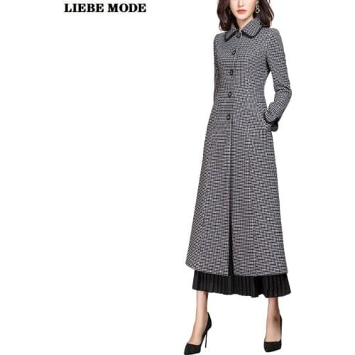 LIEBE MODE Women's Long Trench Coats