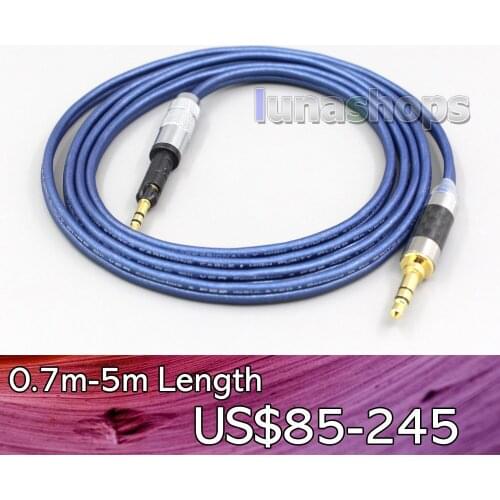 LN006820 2.5mm 4.4mm XLR 3.5mm High Definition 99% Pure Silver Earphone Cable For Sennheiser HD6 HD7 HD8 MIX DJ HD595