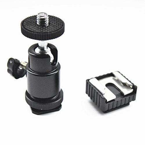 Mini Ball head fr Camera with hot shoe adapter and Cold Shoe Base DSLR Rig Parts