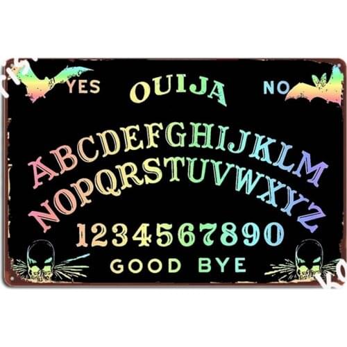 Pastel Rainbow Ouija Metal Signs Wall Mural Bar Cave Vintage Plaques Tin sign Posters