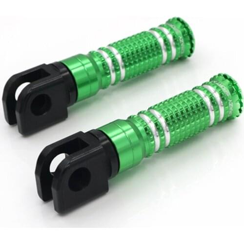 Front Footrest Foot Pegs For KAWASAKI Z650 Z900 Z800 Z1000 Z750R NINJA 400 Adapter Rider Motorcycle