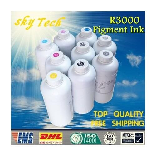 Pigment ink suit for Epson stylus photo R3000 ,suit for T1571 - T1579 ,water proof , anti-UV ,1000ML*9pcs