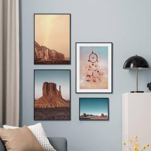 Scandinavian Poster Monument Valley Landscape Nature Canyon Picture Decoration Print Canvas Wall Art Painting Home Decor Bedroom