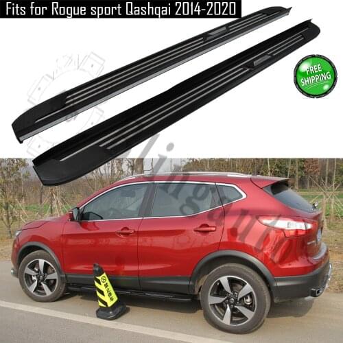 Fits for Ni ssan Rogue Sport Qashqai 2014-2020 2Pcs left right running board side steps nerf bar car pedal side stairs
