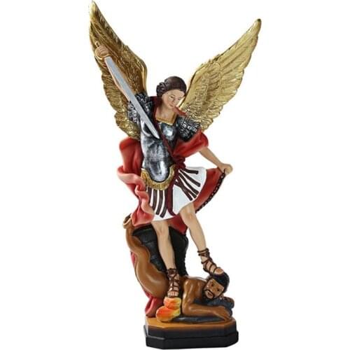 Resin Garden Angel Figurine Ornament Religious Decorations Gift Multipurpose Durable For Office Study Resin Crafts Home Decor
