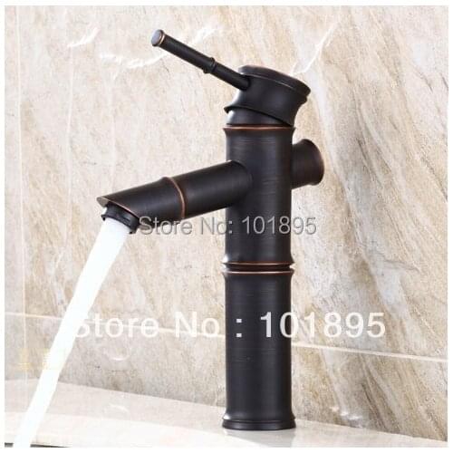 Luxury Deck Mounted Black Color Tall and Short Size of Brass Wash Basin Tap