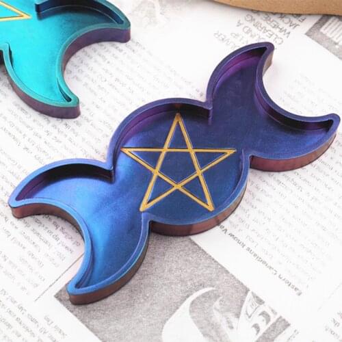 Full Moon Crescent Silicone Mould Epoxy Resin Tray Mold Full Moon Crescent Silicone Mould #W0