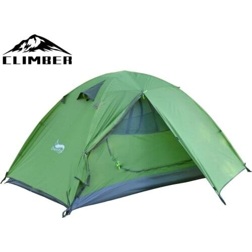 【New store 】 2 Person Waterproof Tent 3 Season Backpacking Hiking Tents for Camping Beach Travelling Double Layer Outdoor Tent