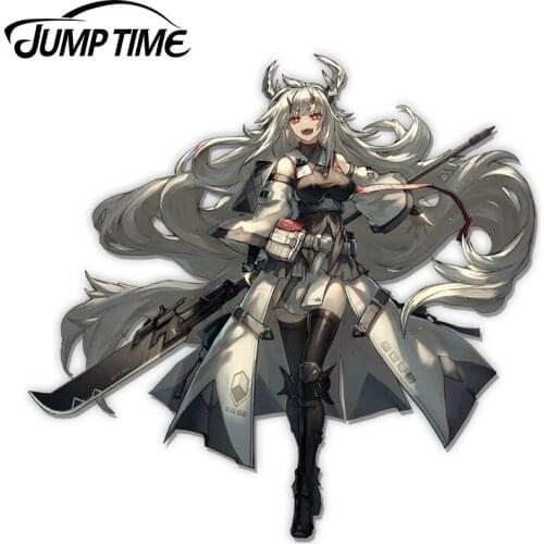 JumpTime 13 x 11.5cm Arknights Matoimaru Anime Waifu Personality Creative Car Stickers Vinyl 3D Funny Bumper Waterproof Decal