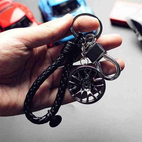 1 Pc Fit Wheel Rim Keychain Creative Auto Part Car Keyring Key Chain Ring Key Fob Key Ring Car Interior Accessories Key Rings