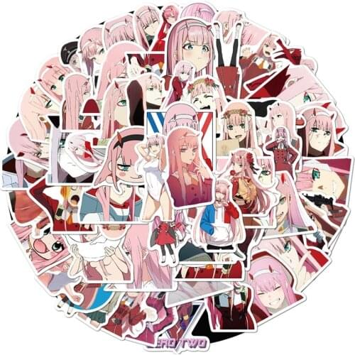 100Pcs Anime Stickers DARLING in the FRANXX Sticker Cartoon Decal Suitcase Skateboard Graffiti Laptop Scrapbook Luggage Sticker
