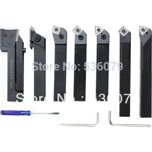20mm 7pcs indexable carbide turning tool set, 20mm