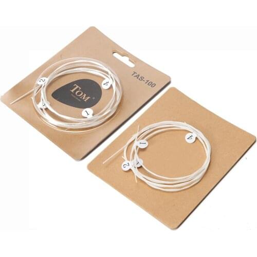 Mounchain 4pcs White Nylon String Chord for Ukulele Music Instrument Accessories