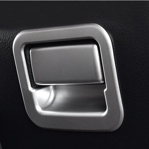 ABS Chrome For Toyota RAV4 RAV 4 2014-2018 Car Accessories Car copilot glove Box handle bowl Cover Trim Frame Car Sticker 2pcs