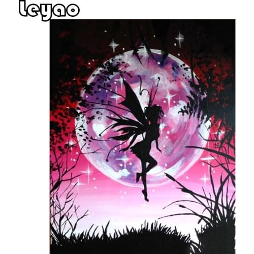 DIY 5D Diamond Painting "butterfly fairy" Full square round Diamond Embroidery Sale Picture Rhinestones mosaic home decor