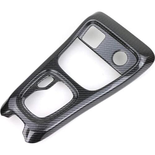 For Jeep Compass 2017-2020 Car Center Console Gear Shift Panel Frame Cover Trim Decoration Accessories,Carbon Fiber