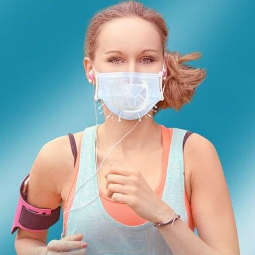 Adult Adjustable Protection Breathable Fashion Mask Recycle With Built-in Silicone Breathing Stent 2pcs Halloween Cosplay