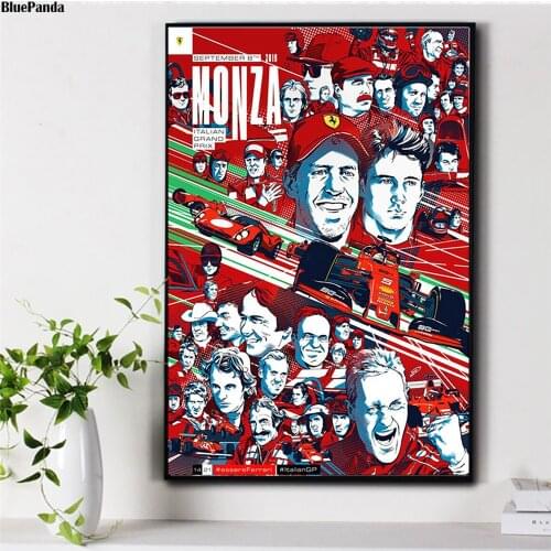 Formula One Of Cars Celebration Scene Wall Art Painting Poster Print Canvas Decoration Picture Boy Children Bedroom Decor