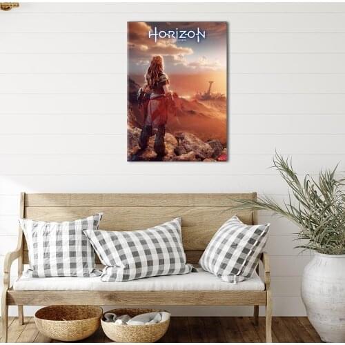 Horizon-Zero-Dawn Wall Art Poster Canvas Painting Nordic Wall Pictures Living Room Home Decor No Frame