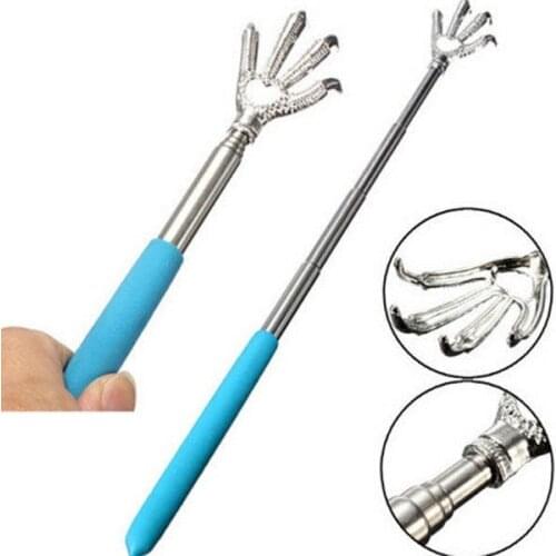 Nice Scalable Massage Scratching Portable Claw Telescopic Ultimate Stainless Back Scratcher Extend to 22.8" Cute Color Random
