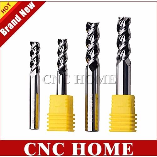 1pc HRC55 3 flutes Carbide End Mill 1mm to 20mm CNC Router Bits Tungsten Steel Aluminum Milling Cutter fraise metal Endmills