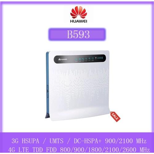 Huawei B593 b593s-931 3G 4G LTE modem router with SIM card slot Antenna port