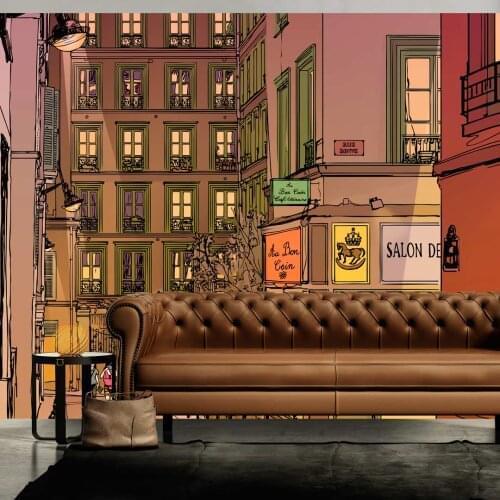 Wall mural-dinner in Paris-350x270 cm