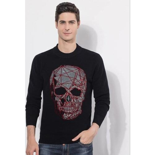 New Autumn Winter MenS Sweater MenS Diamond stone Casual Sweater Mens Slim Fit Brand Knitted Pullovers