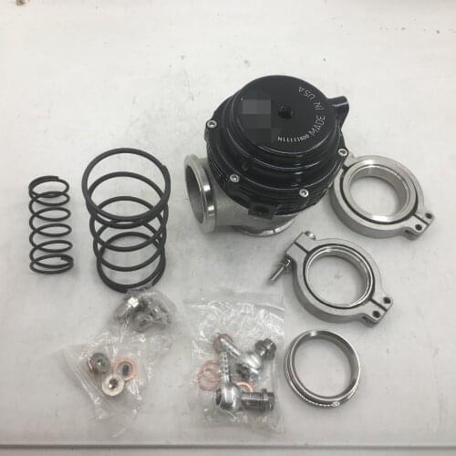 SherryBerg Brand new bov 44mm Wastegate WITH VBAND FLANGES V44 Black PSI 7 ,14 ,17 BOV 44 MRV44 BLACK color