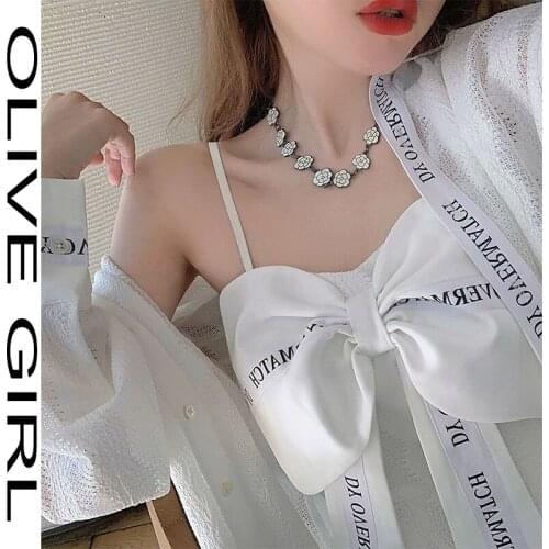 White Strapless Braces Dress Long Shleeve Sunscreen Shirt Sexy Bow Dress Summer Mori Girl Fresh Sweet Vestidos Women Clothing