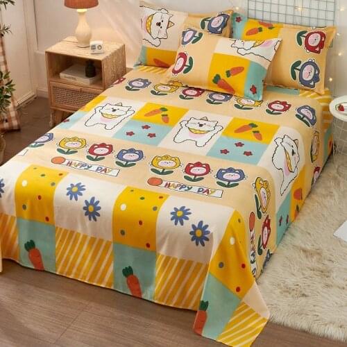 Sheets Single Single Double Bed Student Dormitory Sheet Four Seasons Universal Kang Single Bed Cover (no pillowcase)