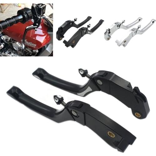 Motorcycle Brake Clutch Levers Pair Handle For Indian Scout 2013 2014 2015 2016 2017 Black Silver