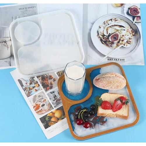 Silicone Mold Tray Dinner Plate Decoration Mold Diy Special Craft Supplies for Table Home Decoration d88