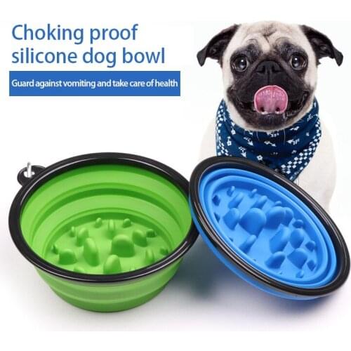 Pet Folding Bowl Silicone Travel Walking Portable Water Bowl for Dogs Cat Bowls Pet Eating Dish Pet Feeding Supplies Accessories