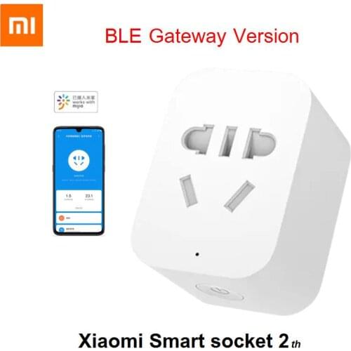 Xiaomi Mijia Smart WiFi Socket Bluetooth-compatible gateway Version socket work with mijia APP Remote Control Timer Power Plug