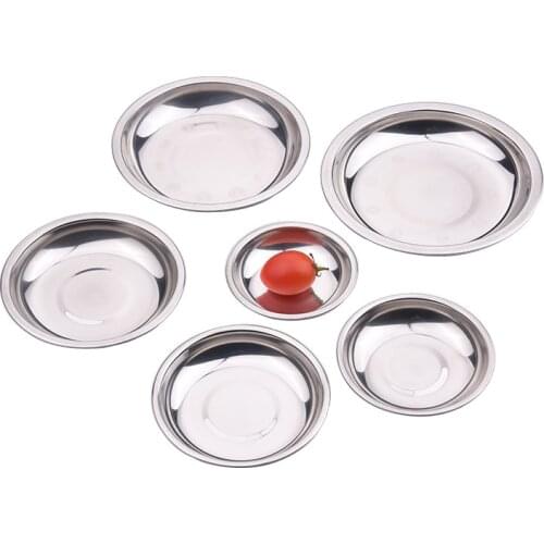 Sauce Dish, Stainless Steel Sauce Bowl Round Seasoning Dishes Sushi Dipping Bowl Saucers Bowl Mini Appetizer Plates