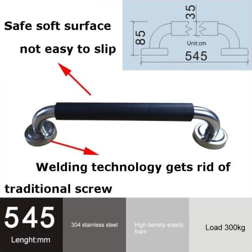Bathroom Special Anti-Slip Handrail Load 300KG Pregnant Women Anti-Slip Facilities Stainless Steel Bathroom Bathtub Grab Bar