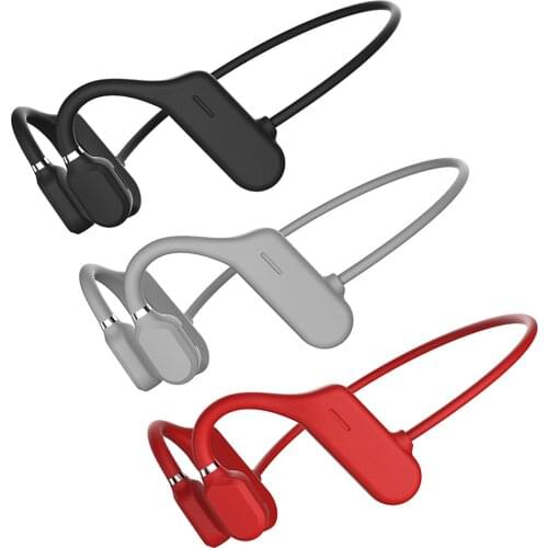 Sweatproof Bone Conduction Headphones 5.0 Wireless Waterproof Comfortable Open Ear Hook Sports Music Earphones