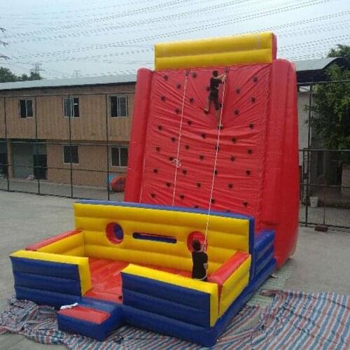 High quality customize amusement park sports games children inflatable climbing wall for amusement