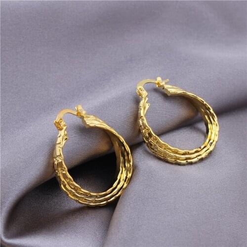 Женские золотые серьги WalerV China At AliExpress