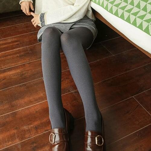 Women Leggings Tight trousers pantyhose Spring and Autumn sexy ladies girls stockings Nylon Black Skinny Vertical stripe Thin