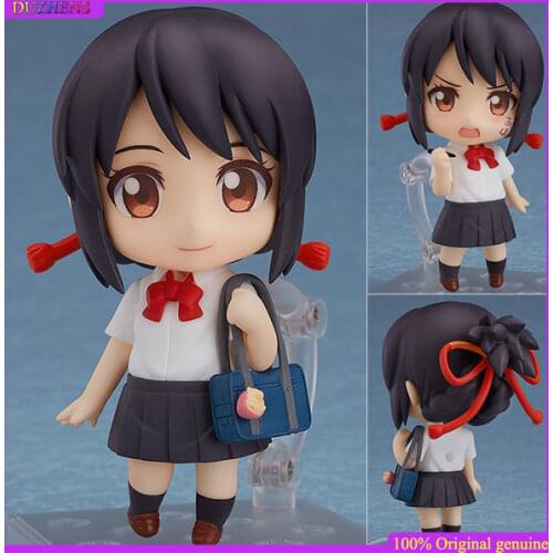 100% Original:Kimi No Na Wa Miyamizu Mitsuha Q version figma Action Figure Anime Figure Model Toys Figure Collection Doll Gift