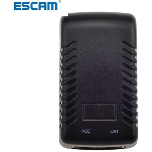 48V POE injector Ethernet CCTV Power Adapter 0.5A 24W,POE pin4/5(+),7/8(-) Compatible with IEEE802.3af for IP camera IP Phones