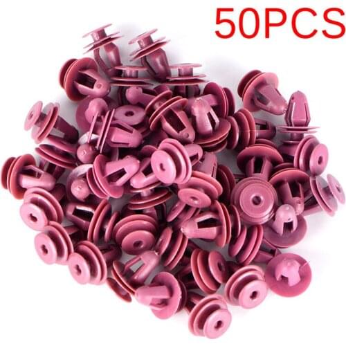 50pcs/lot Door Trim & Garnish Panel Retainer Clip Nylon Fastener for Toyota