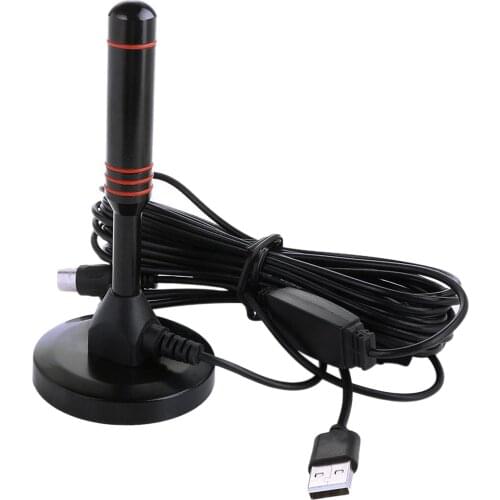 Long 200 Miles Range TV Antenna with Amplifier ATSC/DMB-T/ISDB-T for Tuner VHF/UHF Local Channels