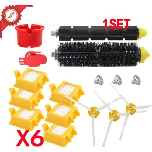 HEPA Filter +Side Brush + Bristle Brush for iRobot Roomba 700 760 770 772 774 775 776 780 782 785 786 790 Accessories Brush