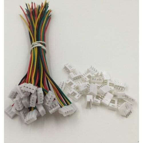 20 SETS Mini Micro JST 2.0 PH 4-Pin Connector plug with Wires Cables 120MM 12CM