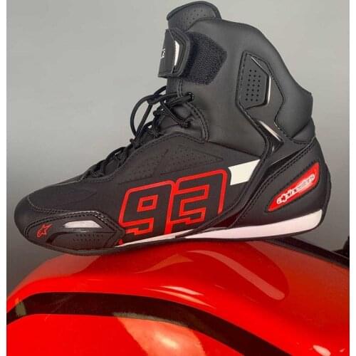 Motorcycle Microfiber Leather Boots blk Shoes Ridng Motocross Botas Motorboats Motorbike Racing Career Speed Boots